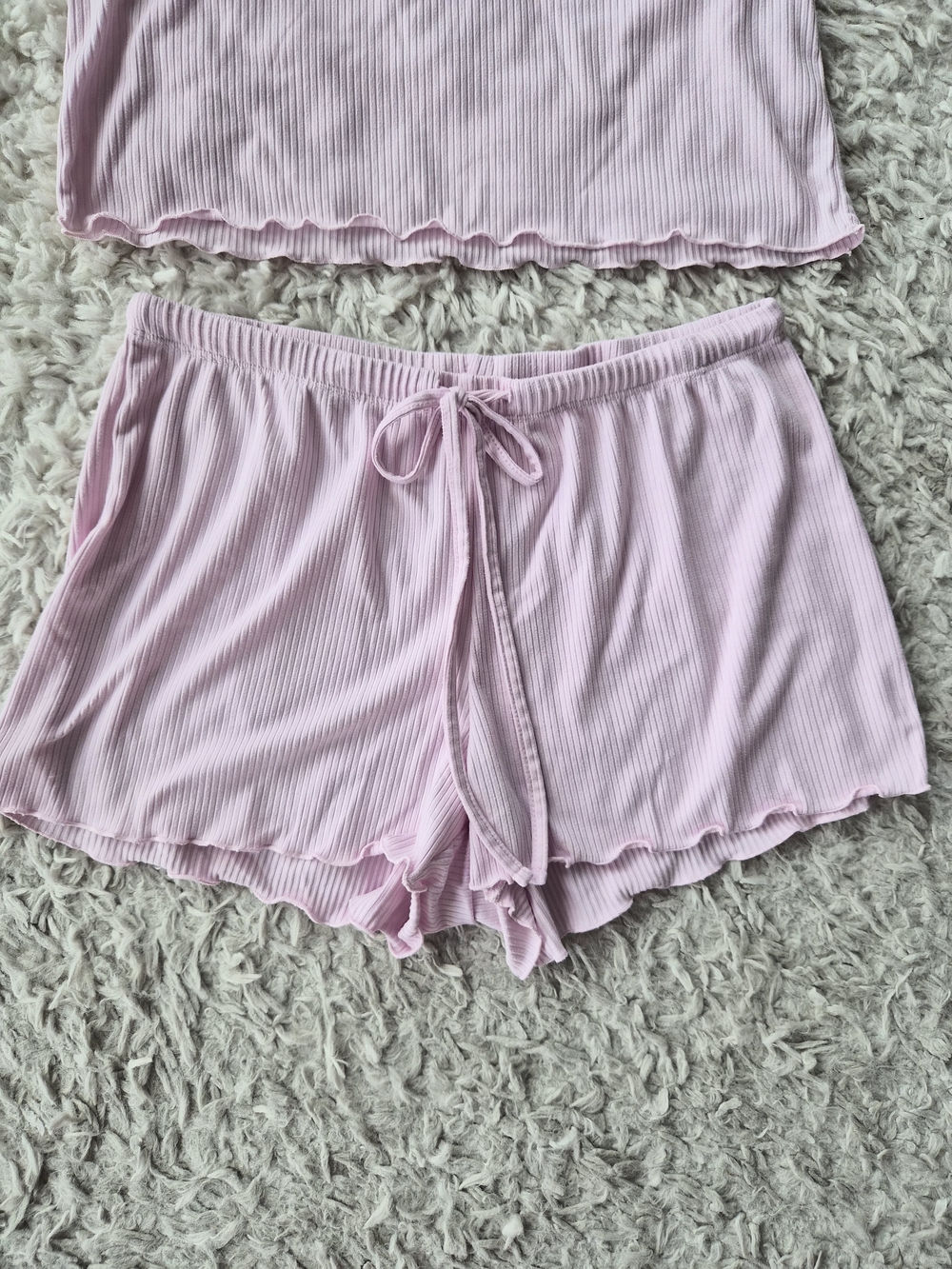 Juicy Couture Y2K Pink Ribbed Rhinestone Pajama Set - Small - Picture 5 of 16